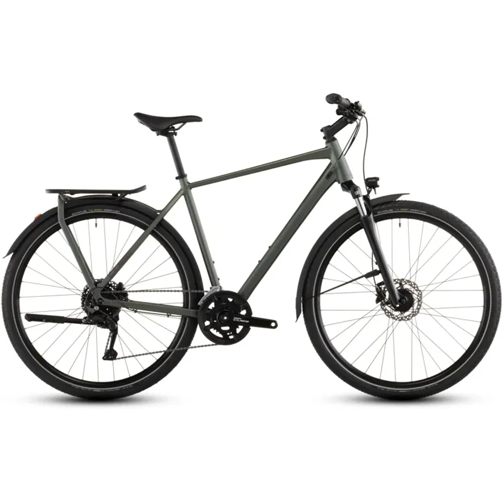 South Downs Bikes Cube Kathmandu One Hybrid Bike in Sage Brush Green/Green | FREE delivery over £30 + Cycle Scheme