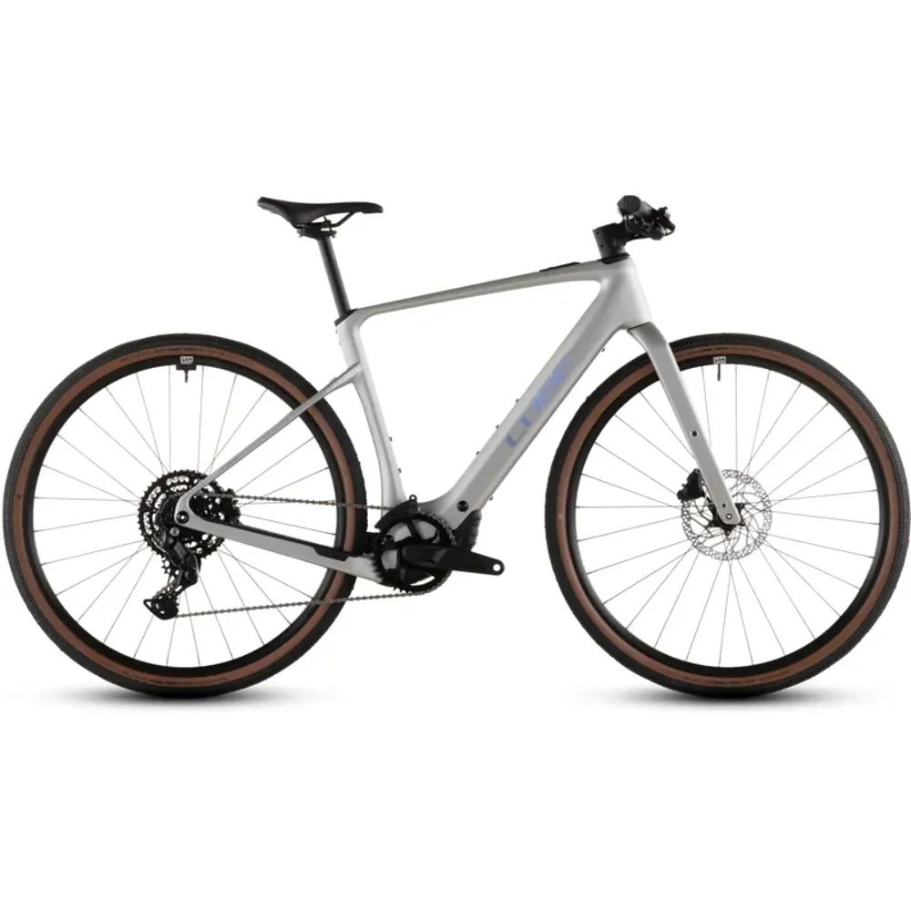 South Downs Bikes Cube Nulane Hybrid C:62 Race 400x E-Gravel Bike in Sleek Grey/Prism | FREE delivery over £30 + Cycle Scheme