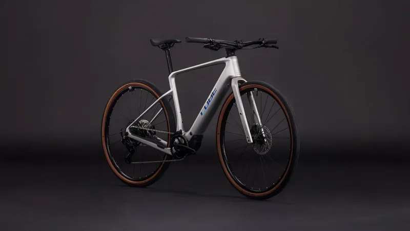 Cube Nulane Hybrid C:62 Race 400x E-Gravel Bike in Sleek Grey/Prism-1