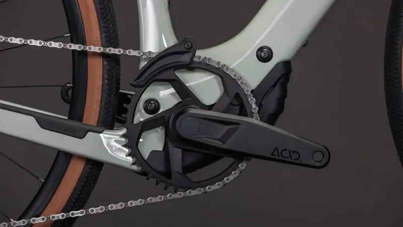 Cube Nuroad Hybrid C:62 Race 400x E-Road Bike in Reed Beige/Black-4