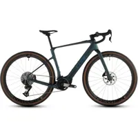 South Downs Bikes Cube Nuroad Hybrid C:62 SLT 400X E-Gravel Bike in Royal Green/Crisscross | FREE delivery over £30 + Cycle Scheme