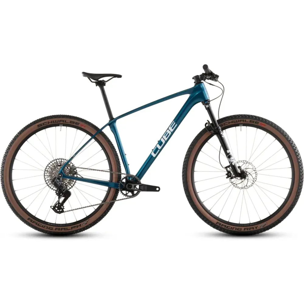 South Downs Bikes Cube Reaction C:62 SLX Mountain Bike In Electric Blue/White | FREE delivery over £30 + Cycle Scheme
