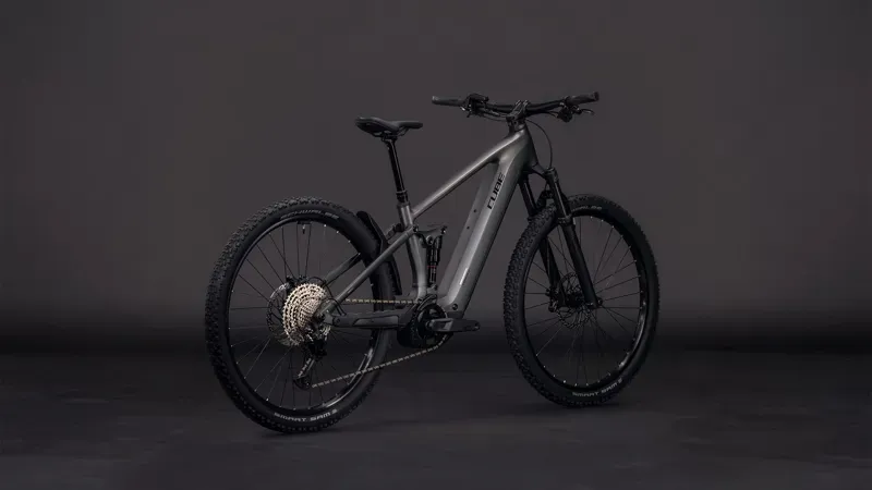 Cube Stereo Hybrid one22 Race 800 E-Hybrid Bike In Slab Grey/Chhrome-1