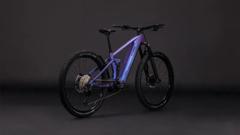 Cube Stereo Hybrid One44 Exc 800 E-MTB in Blue Iris/Black-1