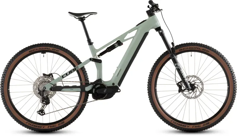 Cube Stereo Hybrid One44 HPC Race 800 E-MTB In Dried Herbs/Black
