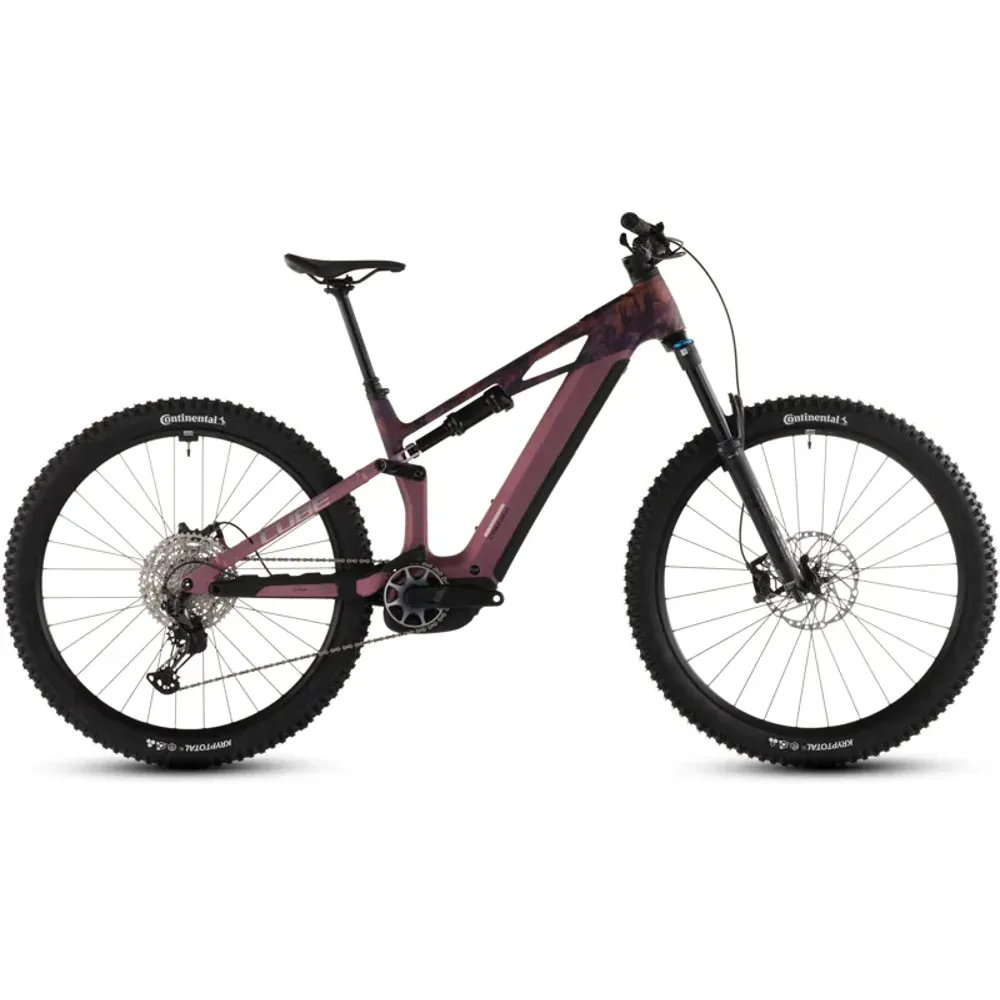 South Downs Bikes Cube Stereo Hybrid One44 HPC SLX 800 E-MTB in Shift Blush/Art | FREE delivery over £30 + Cycle Scheme