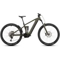 South Downs Bikes Cube Stereo Hybrid One44 Pro 800 E-MTB in Dust Olive/Gold | FREE delivery over £30 + Cycle Scheme