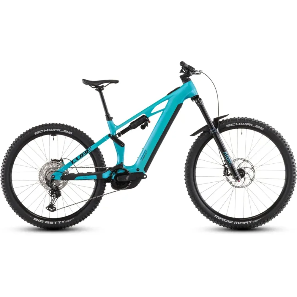 South Downs Bikes Cube Stereo Hybrid One77 HPC Race 800 E-MTB in Swimming Pool/Black | FREE delivery over £30 + Cycle Scheme
