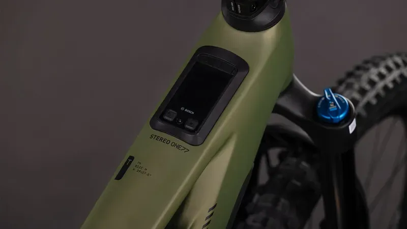 Cube Stereo Hybrid One77 HPC TM 800 E-MTB in Reed Green/Matrix-2