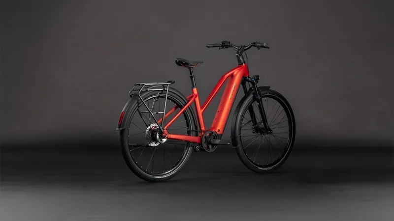 Cube Touring Hybrid Comfort SLX 800 E-Hybrid Bike in Chilli/Chrome-3