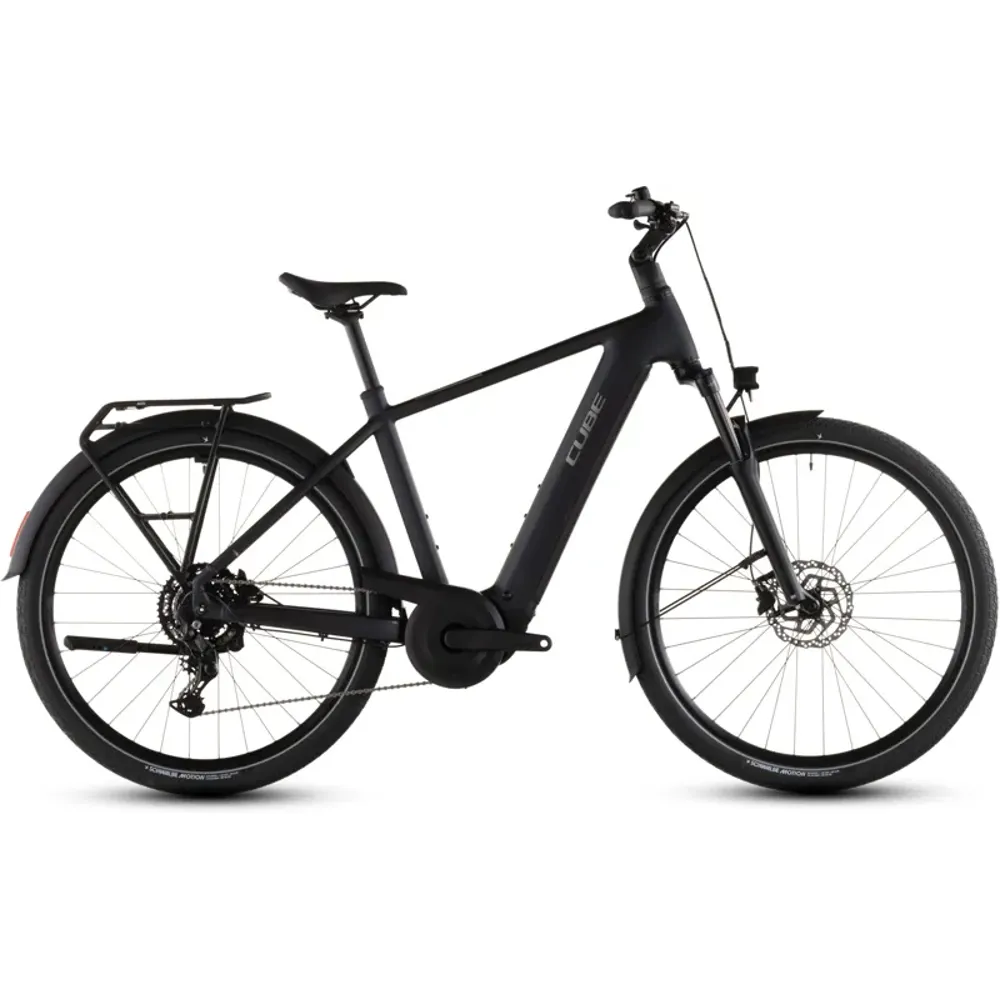 South Downs Bikes Cube Touring Hybrid One 600 E-Hybrid Bike in Coal/Chrome | FREE delivery over £30 + Cycle Scheme
