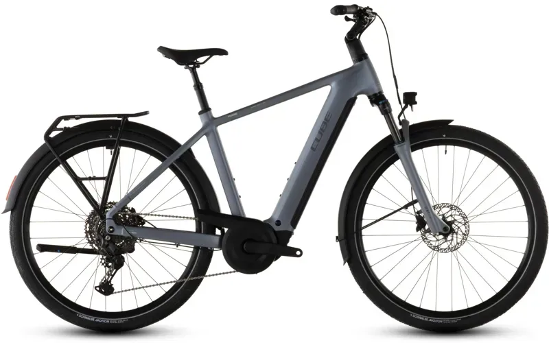 Cube Touring Hybrid Pro 800 E-Hybrid Bike in Pearl Grey/Grey