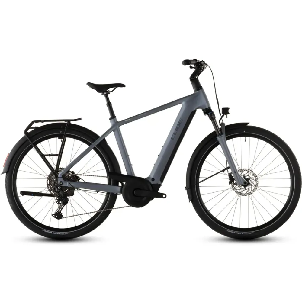 South Downs Bikes Cube Touring Hybrid Pro 800 E-Hybrid Bike in Pearl Grey/Grey | FREE delivery over £30 + Cycle Scheme