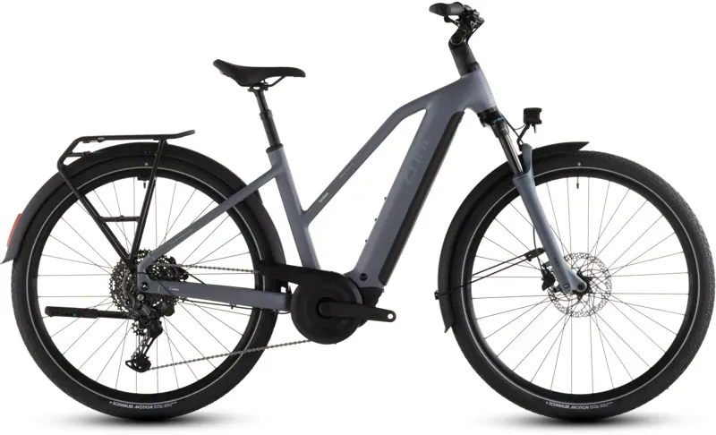 Cube Touring Hybrid Pro 800 E-Hybrid Bike in Pearl Grey/Grey-2