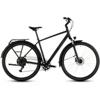 South Downs Bikes Cube Touring One Hybrid Bike in Night/Chrome | FREE delivery over £30 + Cycle Scheme