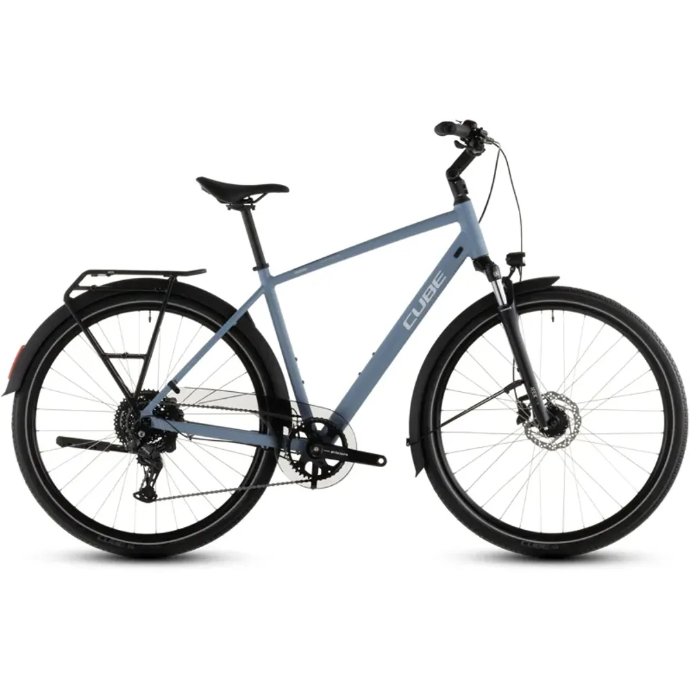 South Downs Bikes Cube Touring One Hybrid Bike in Blue Bird/Grey | FREE delivery over £30 + Cycle Scheme