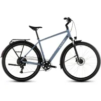 South Downs Bikes Cube Touring One Hybrid Bike in Blue Bird/Grey | FREE delivery over £30 + Cycle Scheme