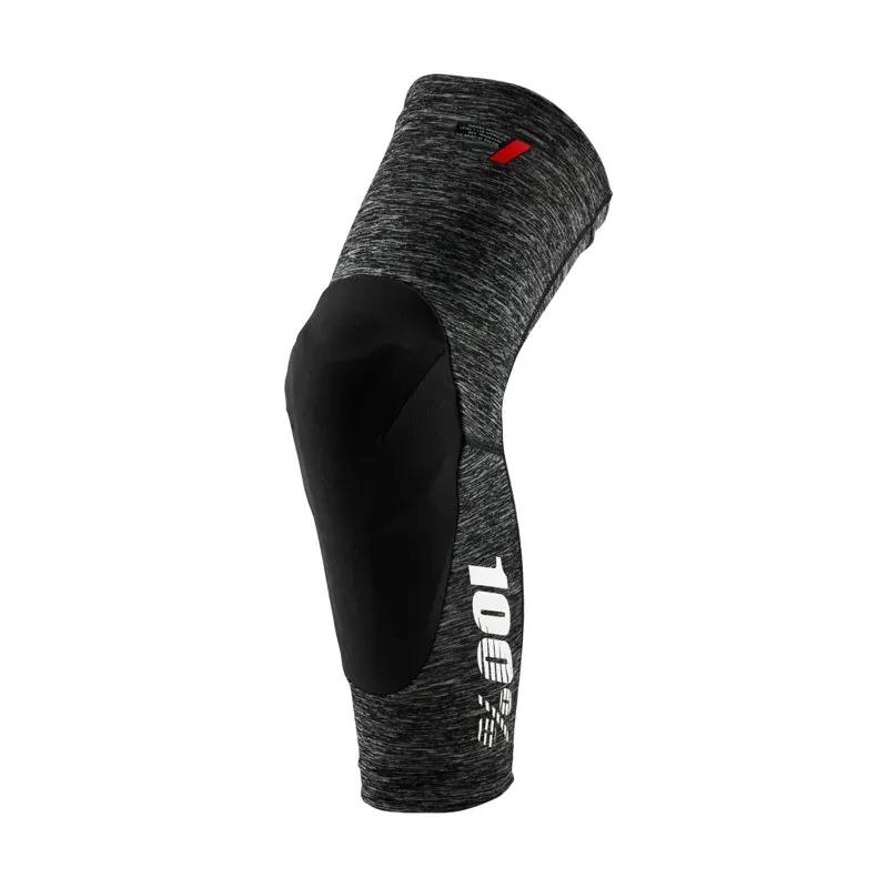 100% Teratec Knee Guards in Grey Heather/Black