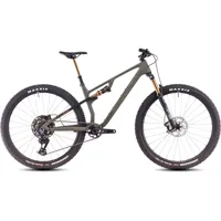 South Downs Bikes Cube AMS one11 c:68x TM 29 Mountain Bike in Dusty Olive/Gold | FREE delivery over £30 + Cycle Scheme