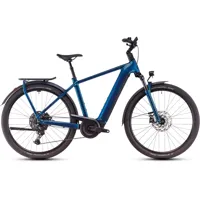 South Downs Bikes Cube Kathmandu Hybrid EX 800 Electric Bike in Electric Blue/Chrome | FREE delivery over £30 + Cycle Scheme