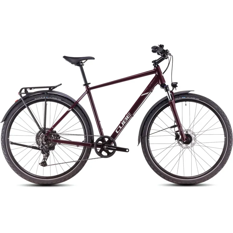 Cube Nature One Allroad Hybrid Bike in Amarone/Lunar