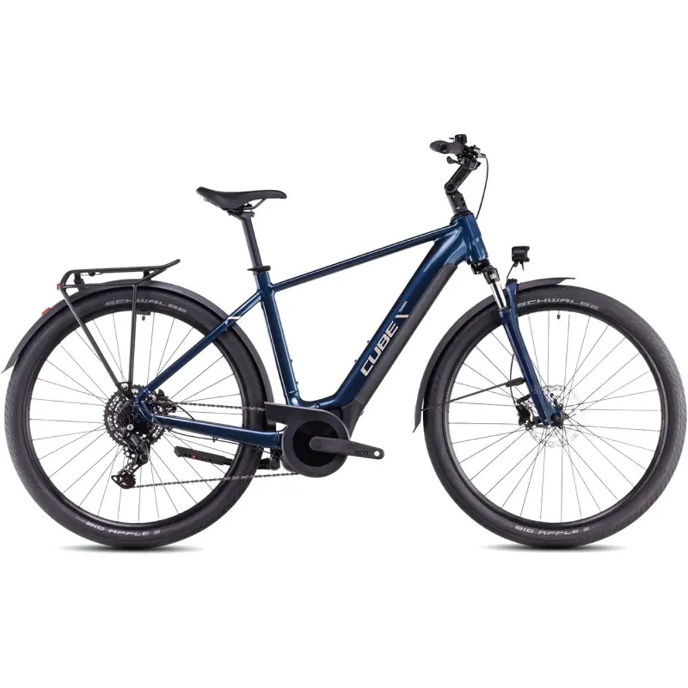 South Downs Bikes Cube Touring Hybrid One 625 Electric Bike in Deep Sea/Chrome | FREE delivery over £30 + Cycle Scheme