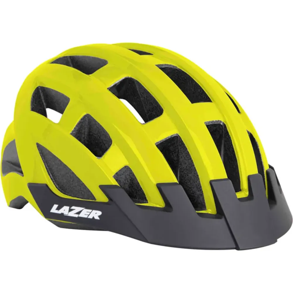 South Downs Bikes Lazer Compact 54-61cm Uni-Adult Helmet In Yellow | FREE delivery over £30 + Cycle Scheme