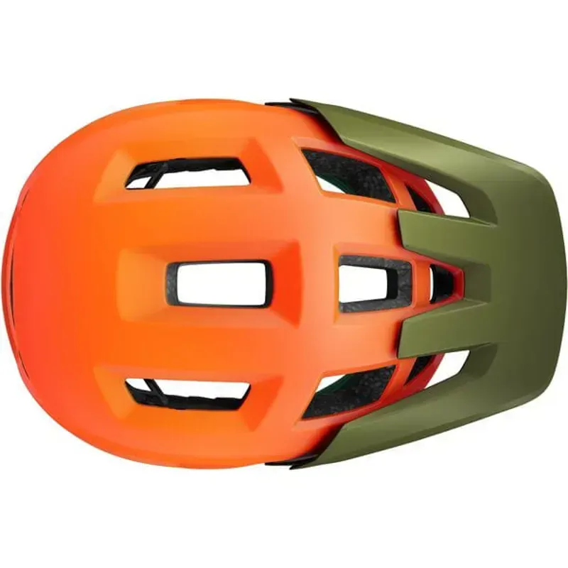Lazer Coyote KinetiCore Helmet in Orange/Green-3