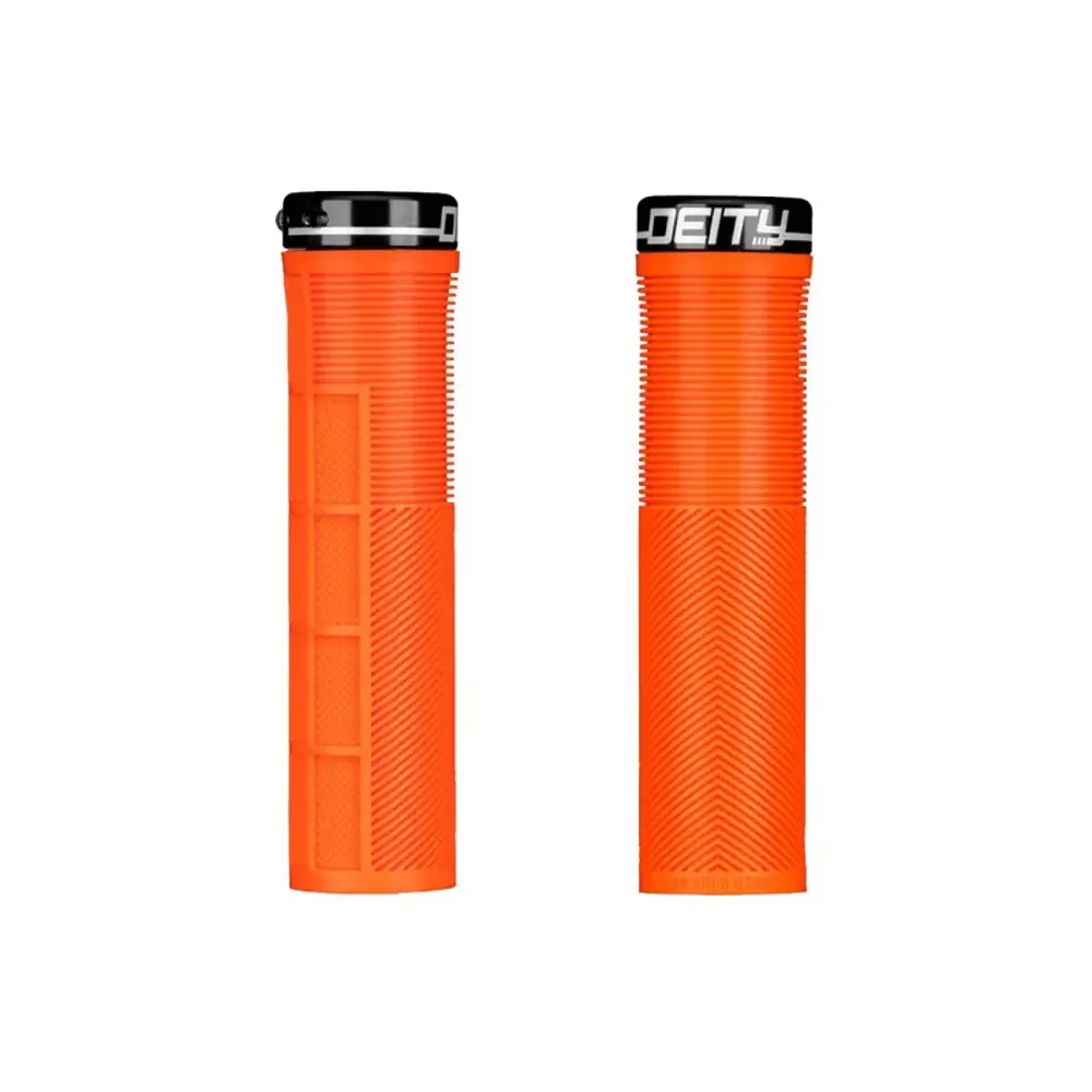 South Downs Bikes Deity Knuckleduster Grips in Orange | FREE delivery over £30 + Cycle Scheme