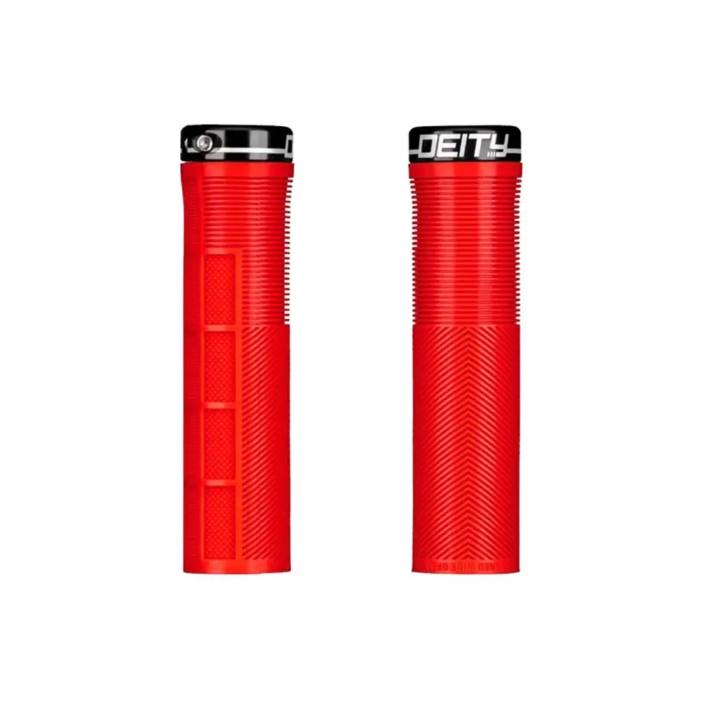 South Downs Bikes Deity Knuckleduster Grips in Red | FREE delivery over £30 + Cycle Scheme