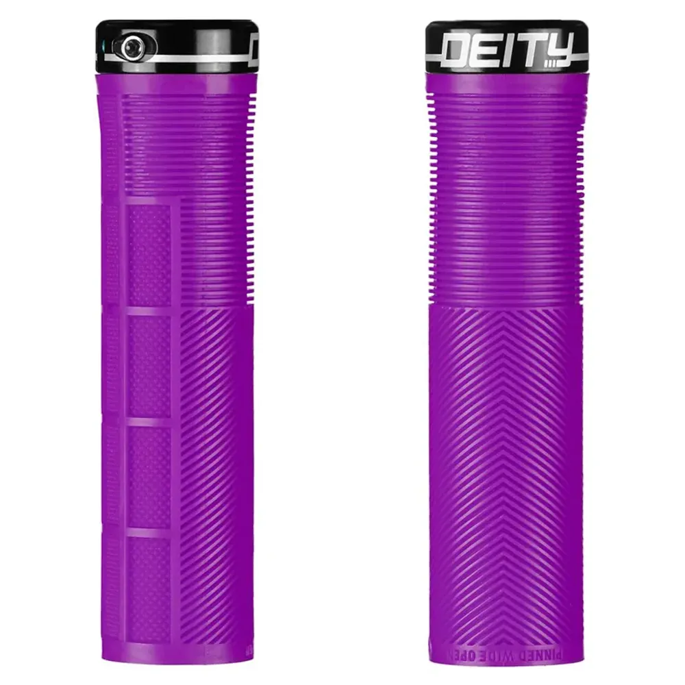 South Downs Bikes Deity Knuckleduster Grips in Purple | FREE delivery over £30 + Cycle Scheme