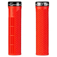 South Downs Bikes Deity Lockjaw Grips in Red | FREE delivery over £30 + Cycle Scheme