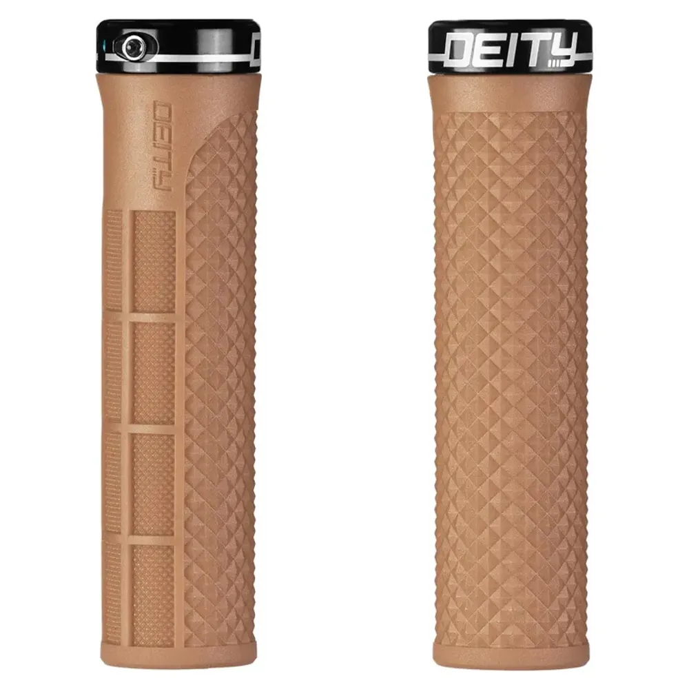 South Downs Bikes Deity Lockjaw Grips in Brown | FREE delivery over £30 + Cycle Scheme