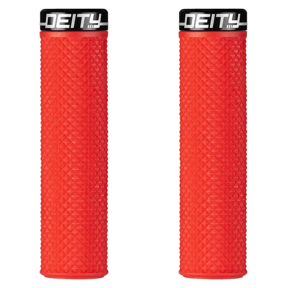 South Downs Bikes Deity Supracush Grips in Red | FREE delivery over £30 + Cycle Scheme
