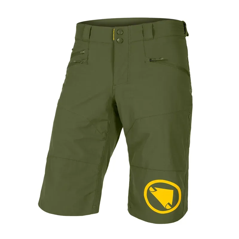 Endura SingleTrack II Shorts in Olive Green