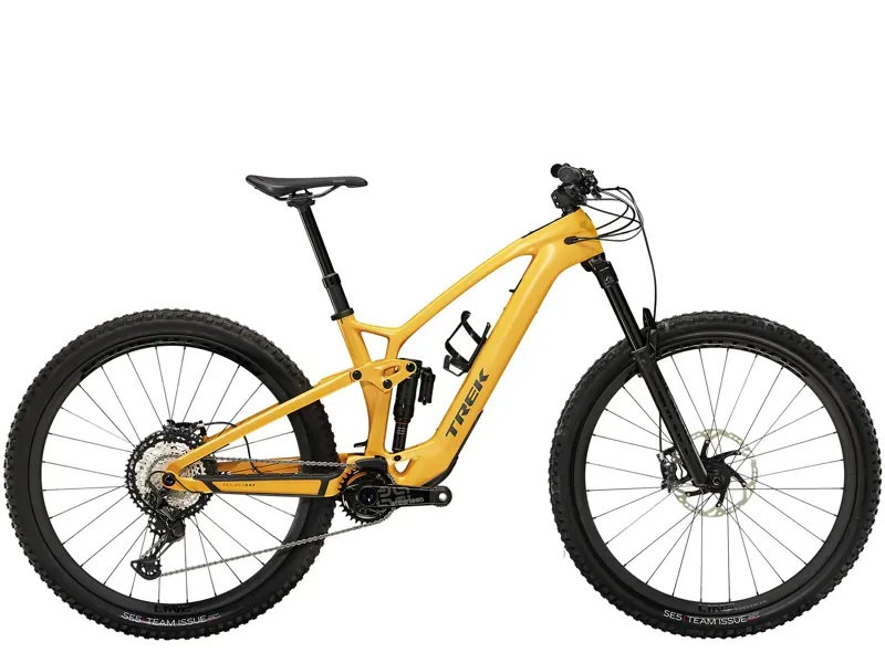 Trek Fuel Exe 9.8 XT Electric Mountain Bike in Baja Yellow