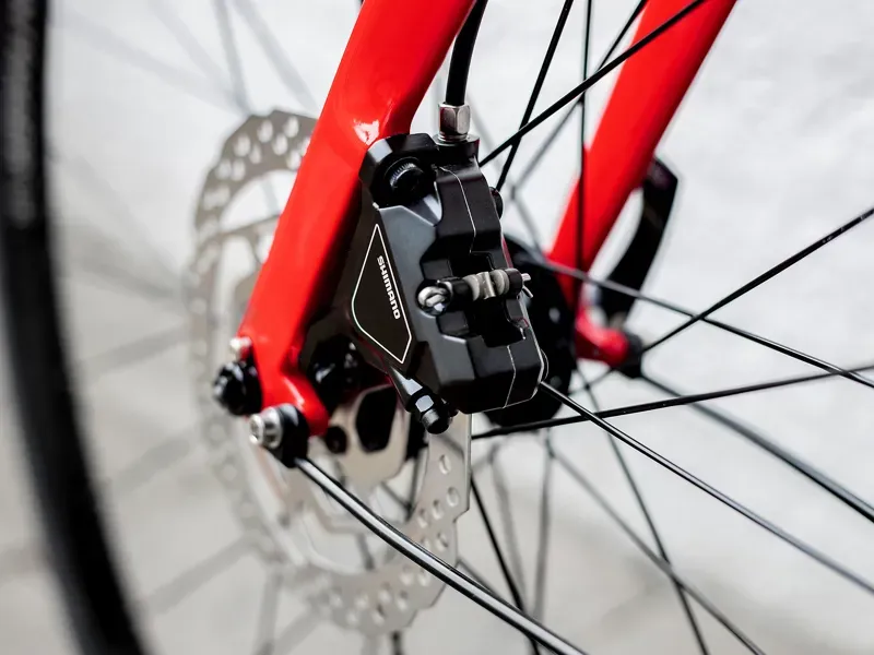 2022 Trek FX 3 Disc Equipped Hybrid Bike in Viper Red to Cobra Blood-4