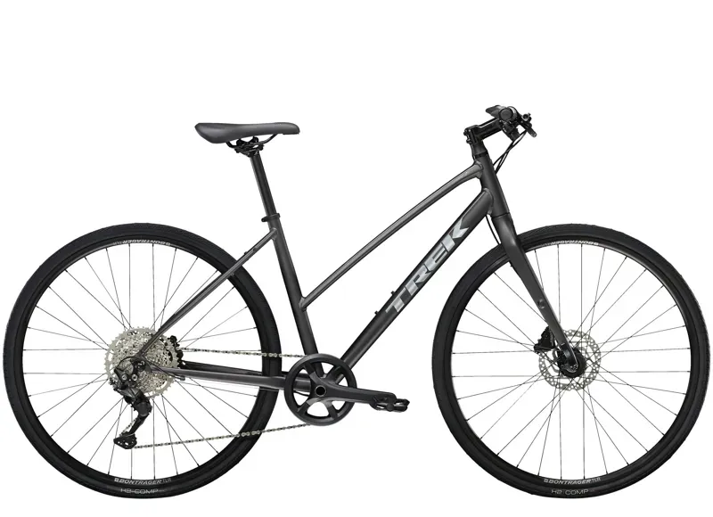 2022 Trek FX 3 Disc Stagger Womens Hybrid Bike in Black