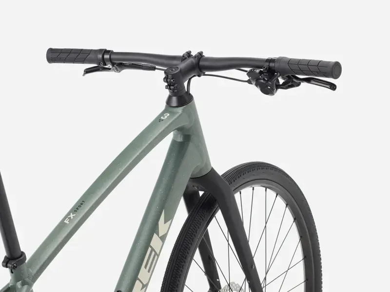 Trek FX Sport AL 3 Hybrid Bike in Keswick Green-2