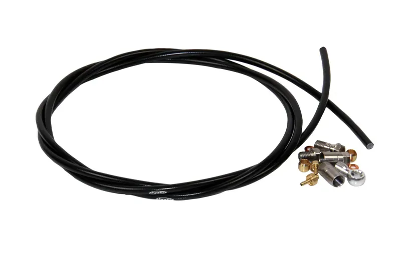 5mm Hose Inc. 90 & Straight Conn. Black complete