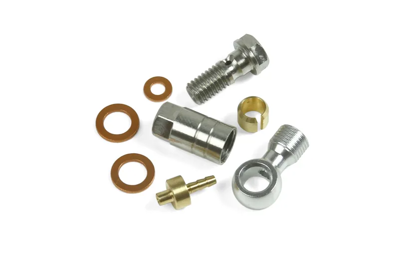 90 Deg Connector Complete - 6mm Braided