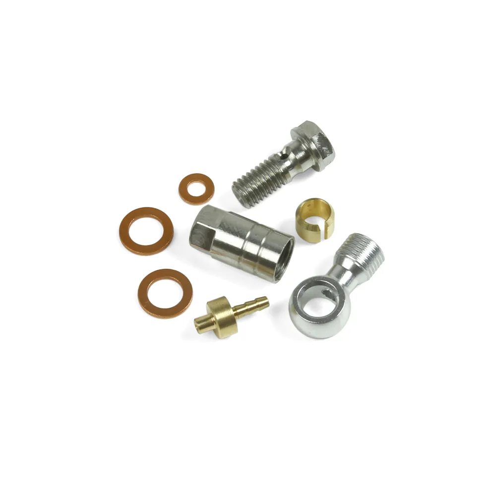 South Downs Bikes Hope 90 Deg Connector Complete - 6mm Braided | FREE delivery over £30 + Cycle Scheme