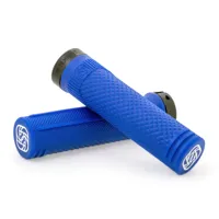 South Downs Bikes Gusset Grips Gusset Components S2 Extra Soft Lock-on Grips in Blue | FREE delivery over £30 + Cycle Scheme