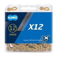 South Downs Bikes KMC X12 126L Chain in Gold | FREE delivery over £30 + Cycle Scheme