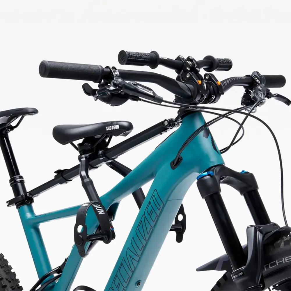 South Downs Bikes Kids Ride Shotgun Shotgun PRO MTB Seat and Bar Combo Pack Gen 2 in Black | FREE delivery over £30 + Cycle Scheme