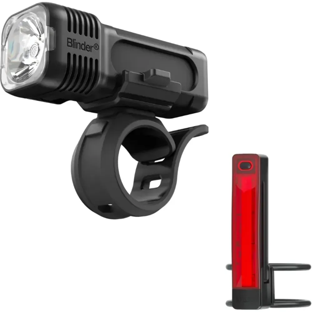 South Downs Bikes Knog Blinder Pro 400 and Plus Bike Light Set Twin Pack in Black | FREE delivery over £30 + Cycle Scheme
