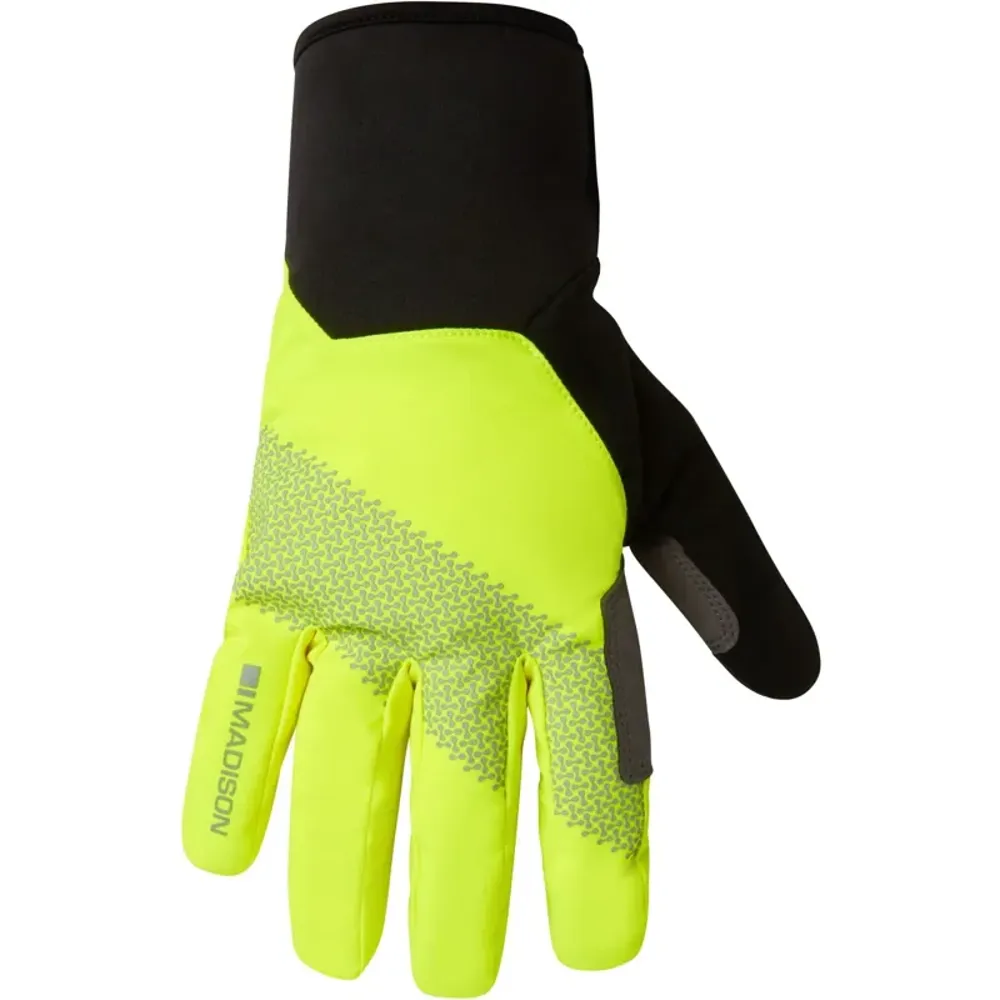South Downs Bikes Madison Stellar Reflective Waterproof Thermal Gloves in Hi-Viz Yellow/Black | FREE delivery over £30 + Cycle Scheme