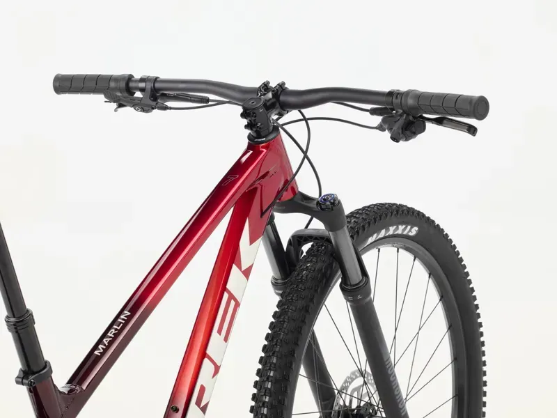 Trek Marlin 7 Mountain Bike in Fury Red/Lithium Grey Fade-2