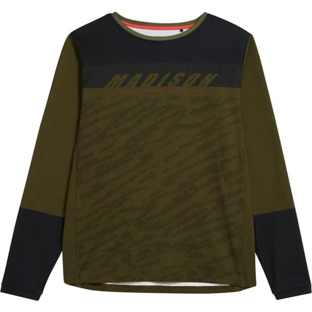 South Downs Bikes Madison Men's Zenith Thermal LS Jersey in Green | FREE delivery over £30 + Cycle Scheme