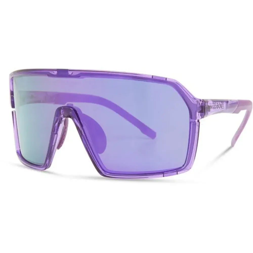 South Downs Bikes Madison Eyewear Crypto Crystal Gloss Purple Sunglasses - 3 Lens Pack Purple Mirror/Amber / Clear | FREE delivery over £30 + Cycle Scheme